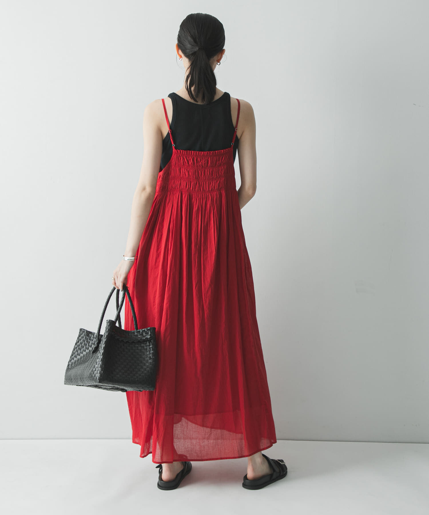 URBAN RESEARCH「コットンギャザーキャミワンピース」|ワンピース|