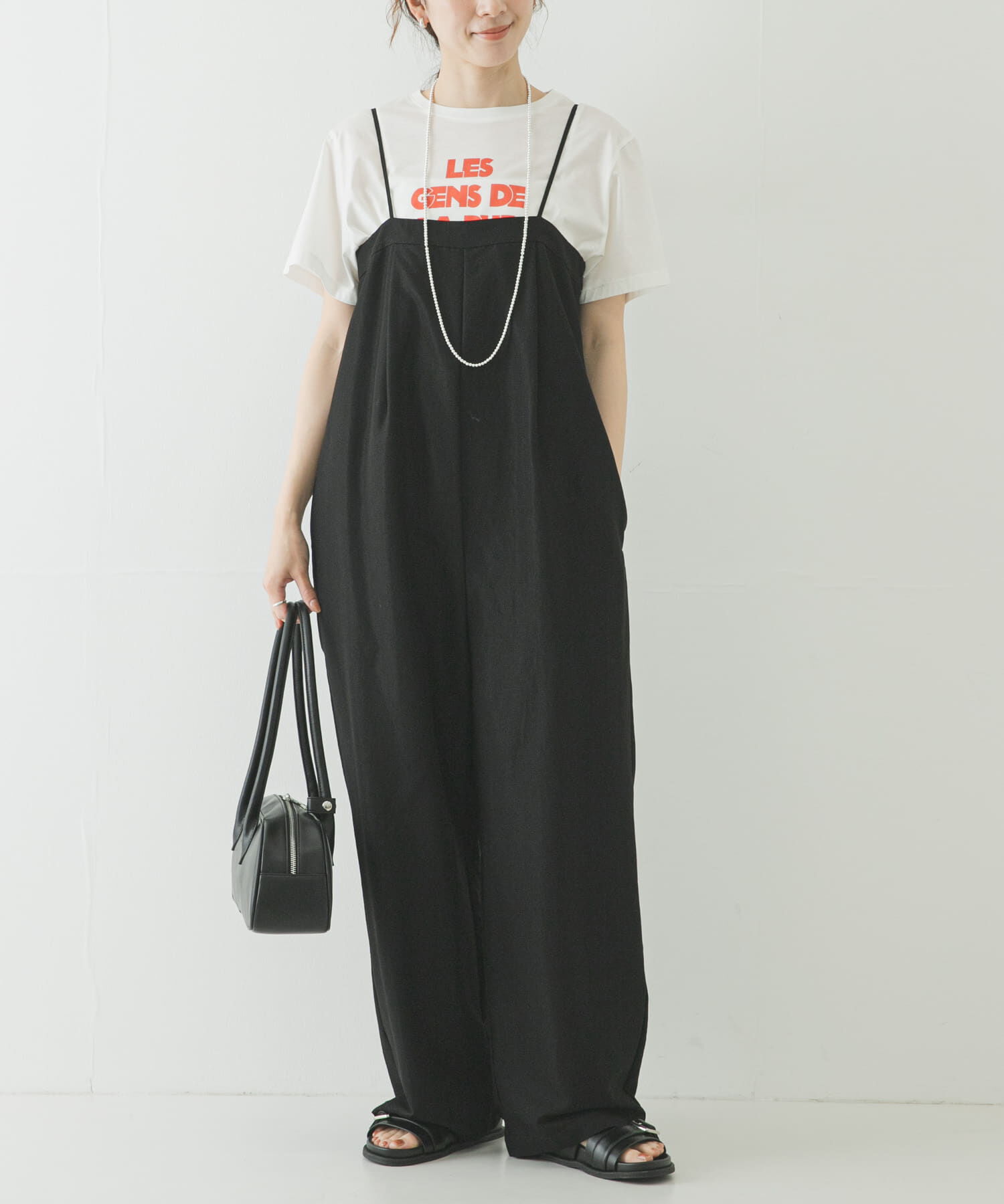 URBAN RESEARCH「タックデザインベアオールインワン」|オールインワン|