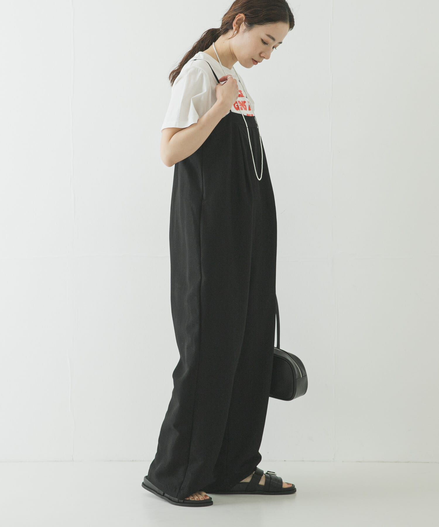 URBAN RESEARCH「タックデザインベアオールインワン」|オールインワン|