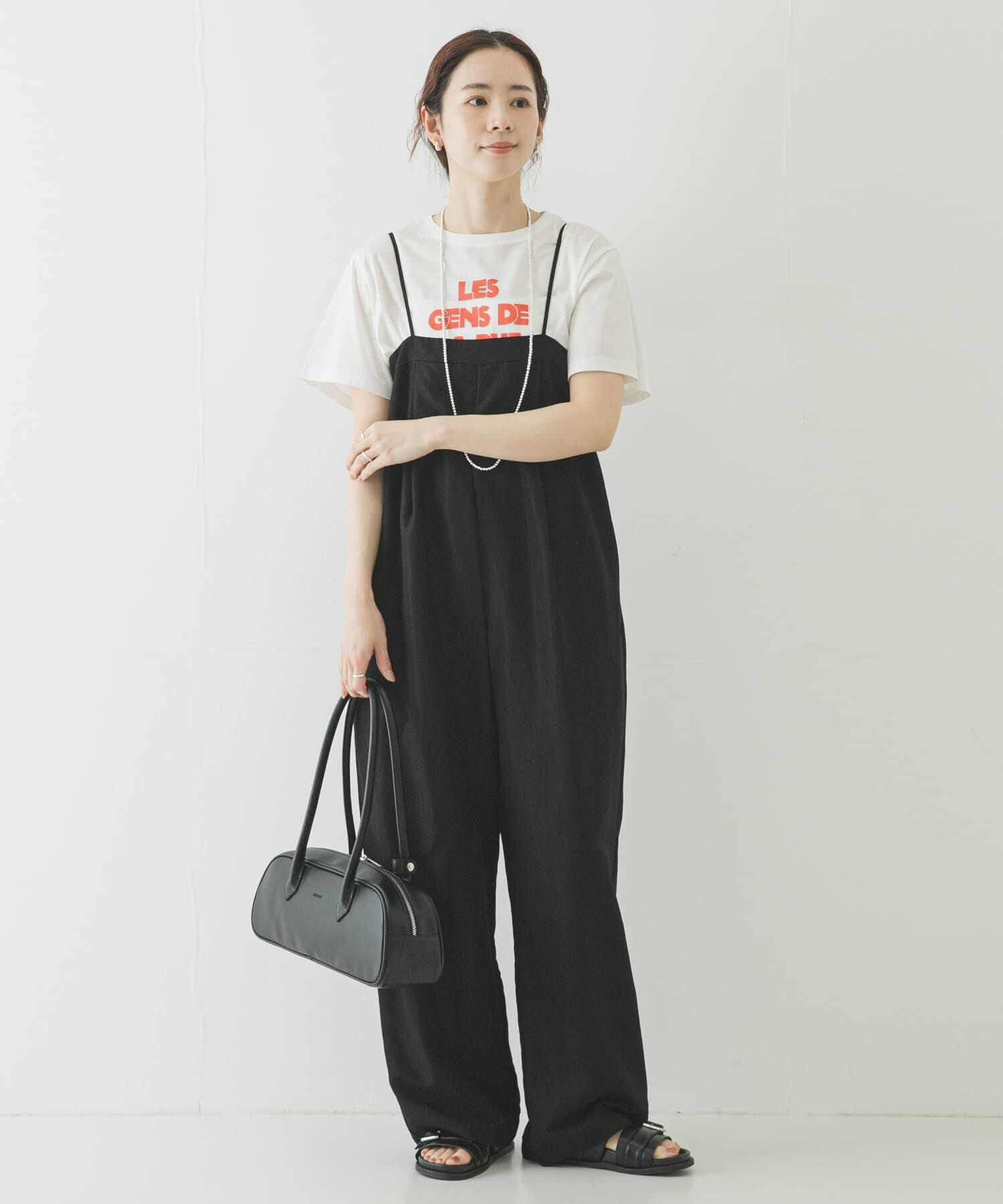 URBAN RESEARCH「タックデザインベアオールインワン」|オールインワン|