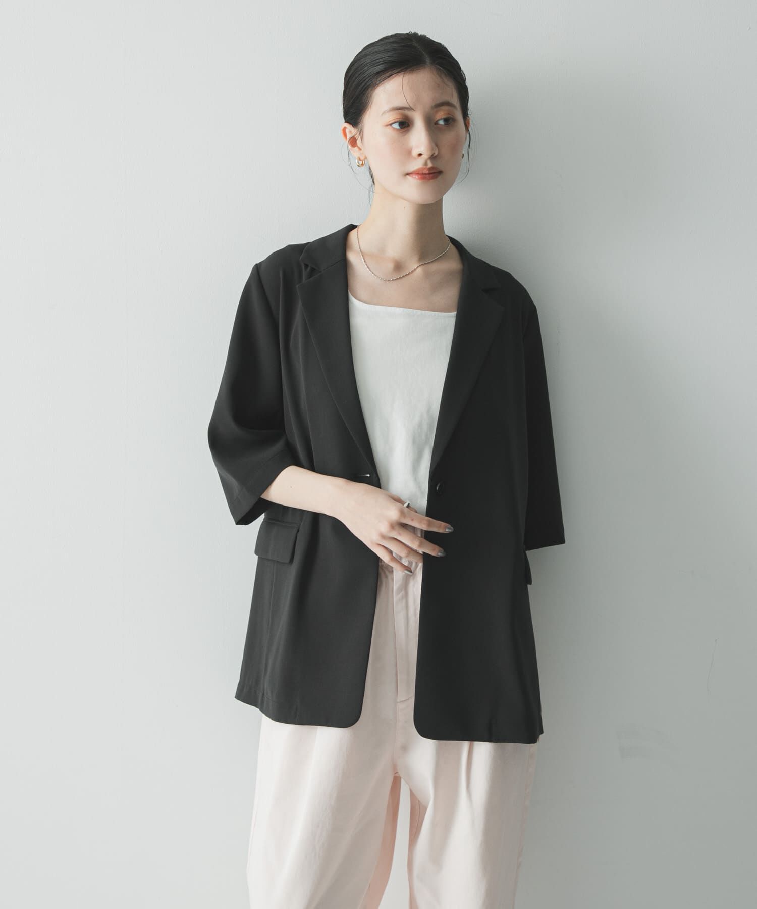 URBAN RESEARCH「『UR TECH DRYLUXE』ハーフスリーブジャケット」|その他|