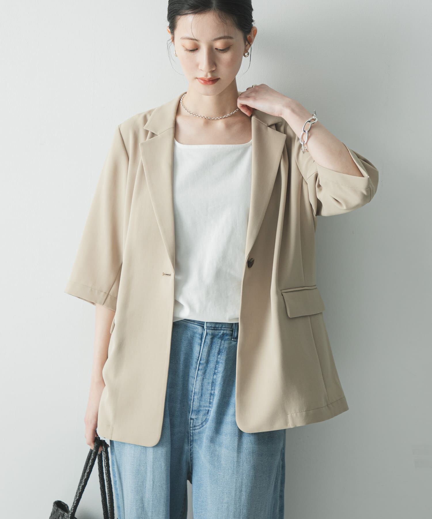 URBAN RESEARCH「『UR TECH DRYLUXE』ハーフスリーブジャケット」|その他|