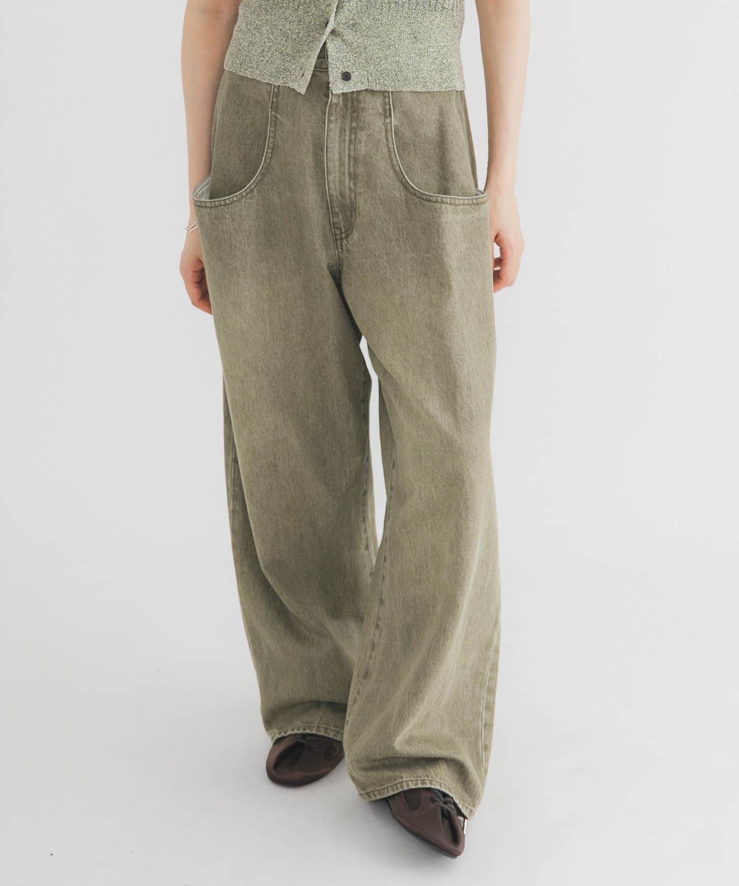  「『3サイズ展開』BIGポケットデザインデニム」|デニム|