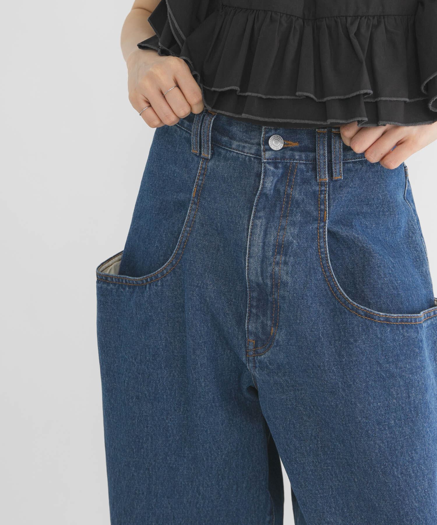  「『3サイズ展開』BIGポケットデザインデニム」|デニム|