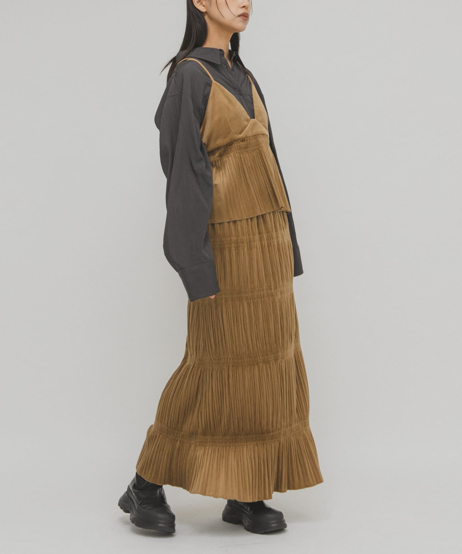  「マジョリカプリーツセパレートワンピース」|ワンピース|