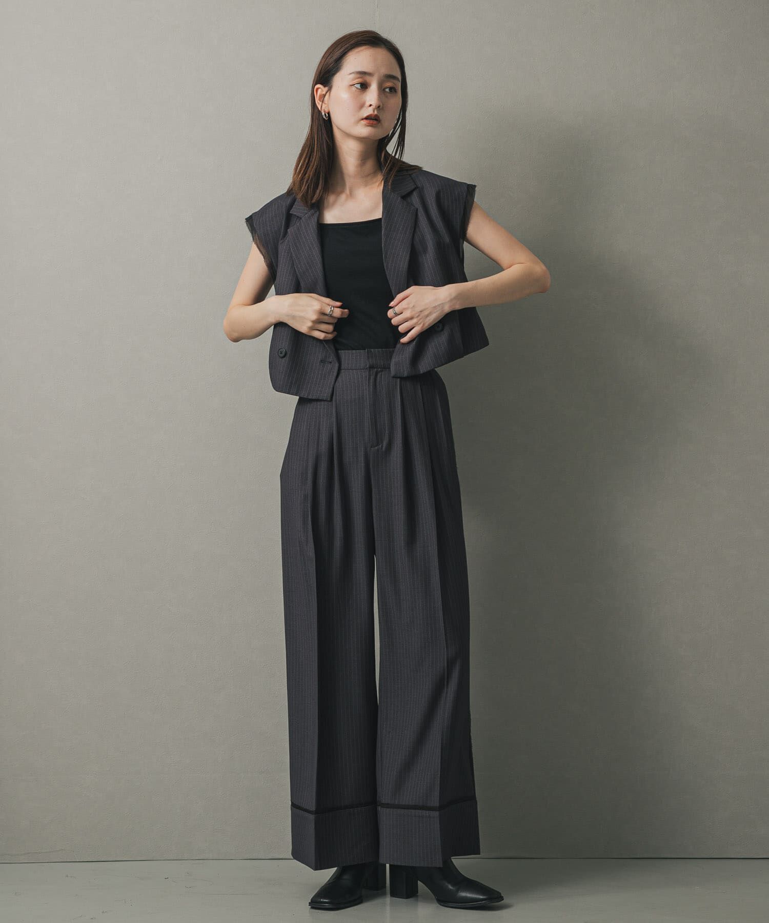 SENSE OF PLACE by URBAN RESEARCH「3タックスラックスワイドパンツ」|その他|