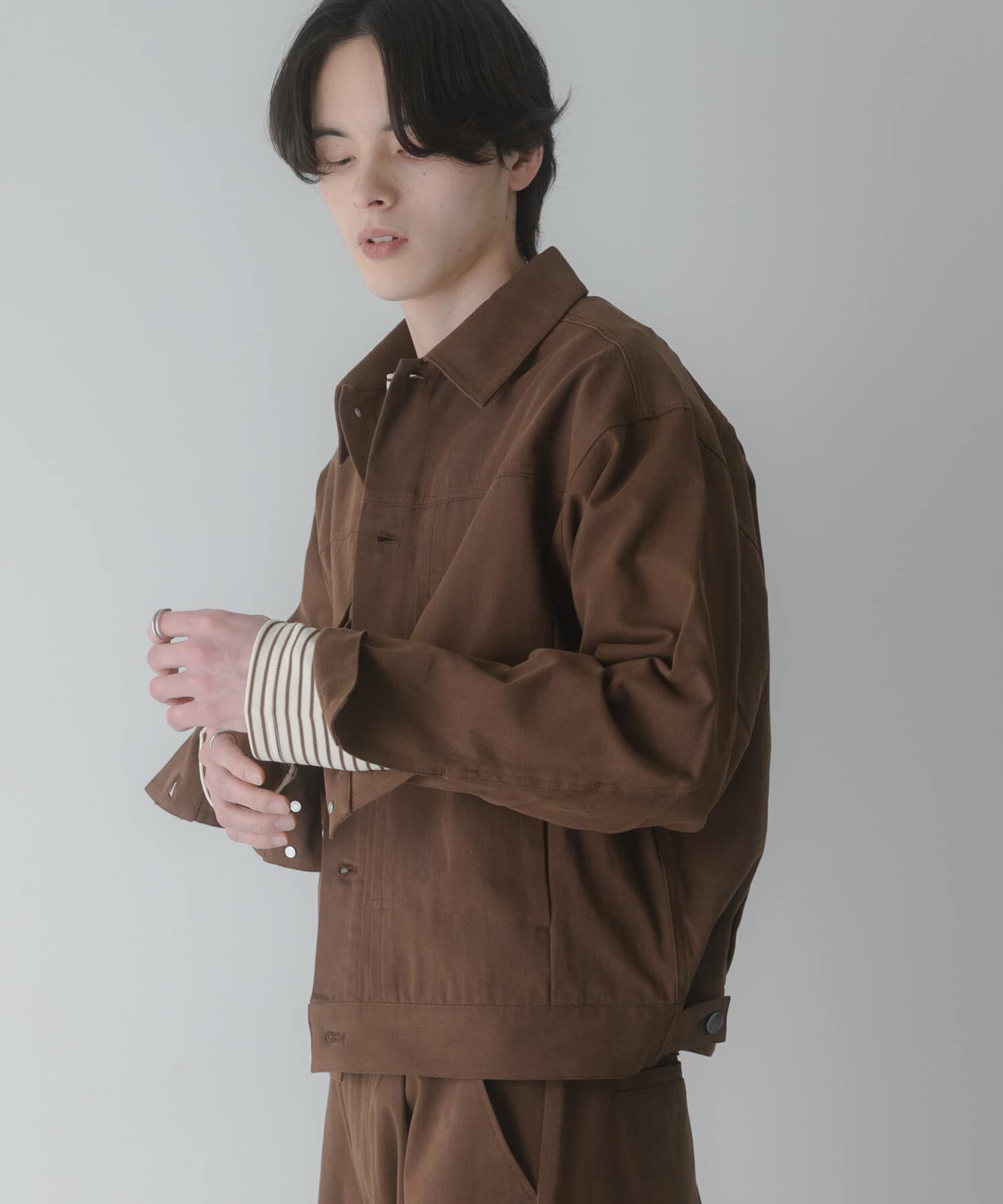 SENSE OF PLACE by URBAN RESEARCH「コットンツイルブルゾン」|ブルゾン・スタジャン|ブラウン