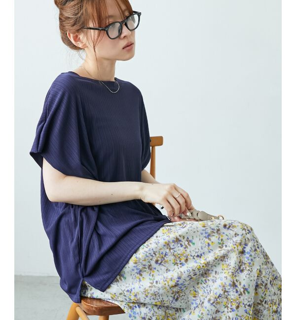  「《WEB限定アイテム》ランダムリブショルダータックプルオーバー」|プルオーバー|