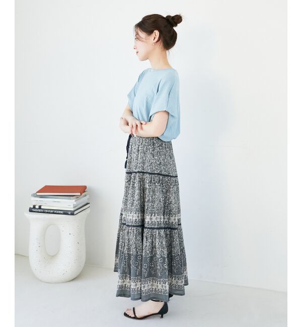  「《WEB限定アイテム》ランダムリブショルダータックプルオーバー」|プルオーバー|