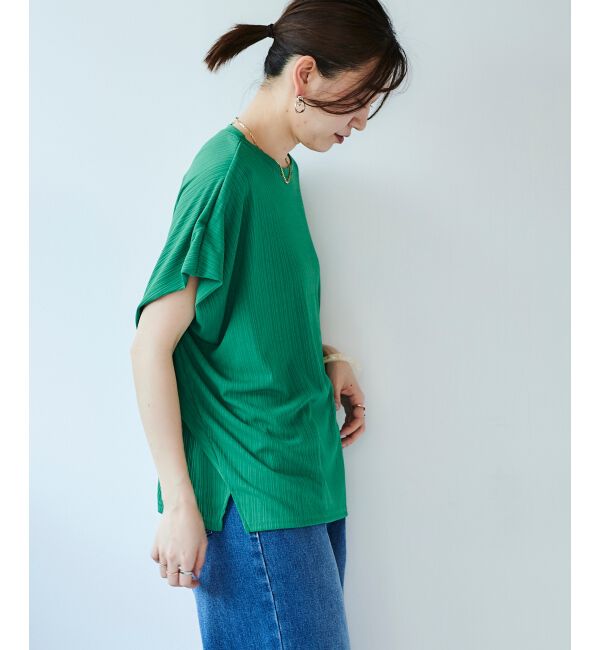  「《WEB限定アイテム》ランダムリブショルダータックプルオーバー」|プルオーバー|