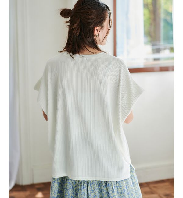  「《WEB限定アイテム》ランダムリブショルダータックプルオーバー」|プルオーバー|