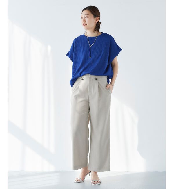  「《WEB限定アイテム》ランダムリブショルダータックプルオーバー」|プルオーバー|