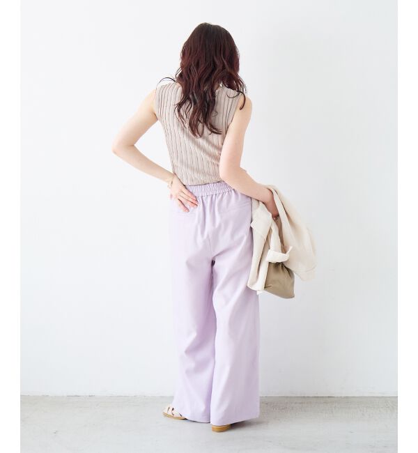  「ボートネックノースリリブニット」|ニット・セーター|