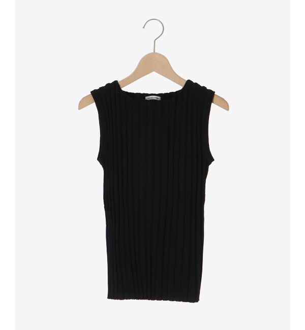  「ボートネックノースリリブニット」|ニット・セーター|