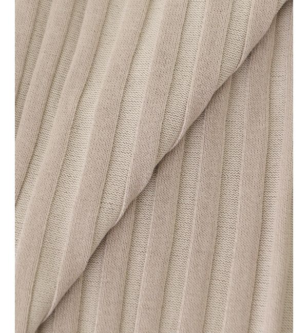  「ボートネックノースリリブニット」|ニット・セーター|