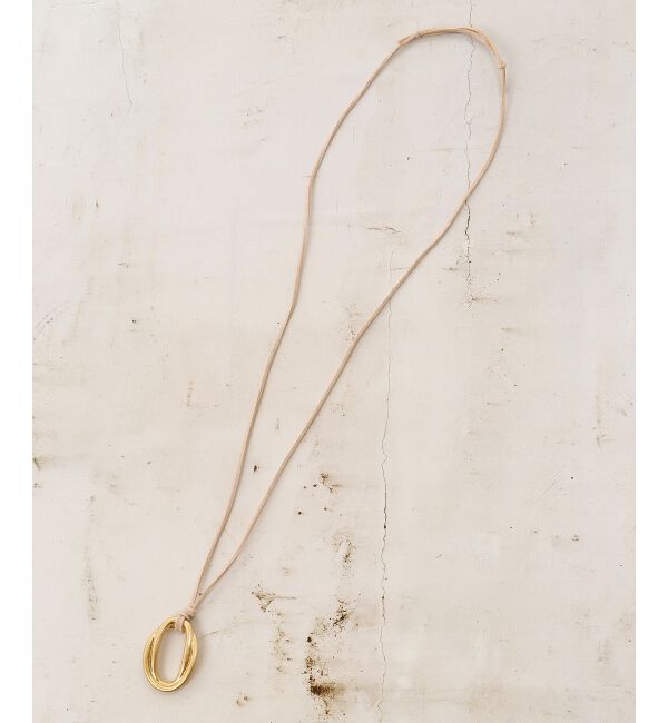  「スエードコードニュアンスモチーフネックレス」|ネックレス|