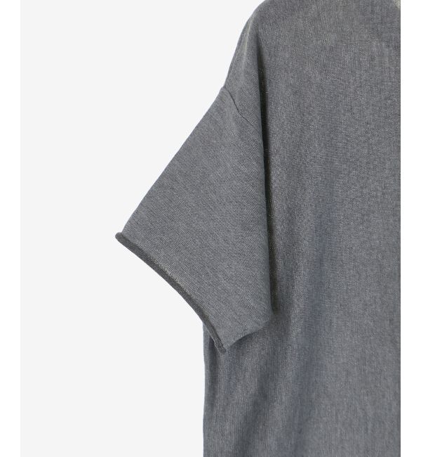  「スウェットライクハーフスリーブニット」|ニット・セーター|