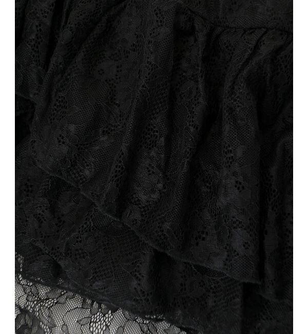  「アシメレースミニスカパン」|スカート|