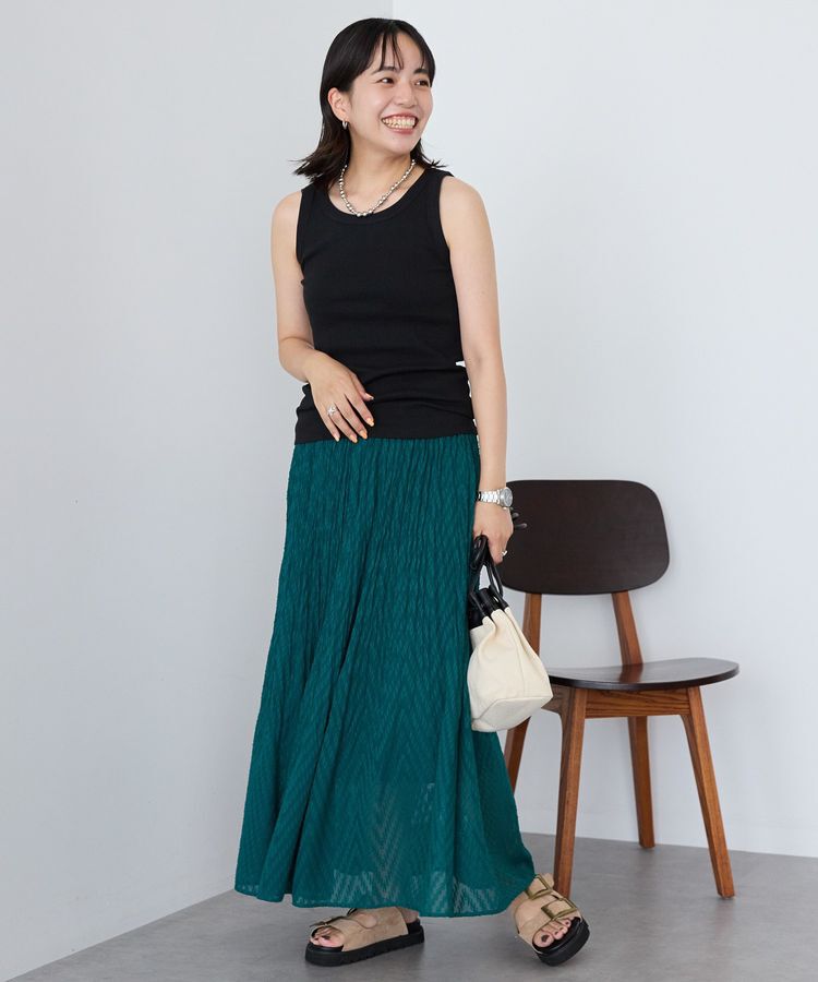 AMERICAN HOLIC「カットジャガードプリーツスカート」|スカート|