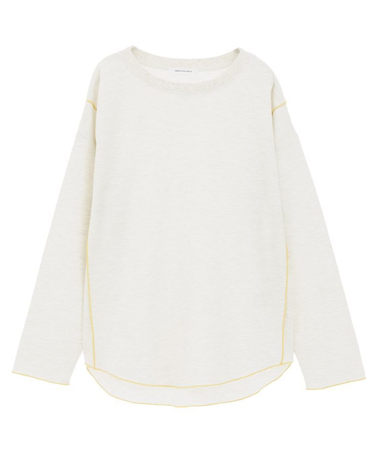 AMERICAN HOLIC「ワッフル配色メロープルオーバー」|Tシャツ・カットソー|