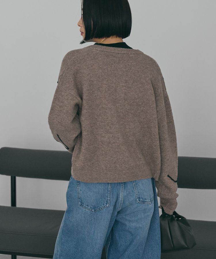 AMERICAN HOLIC「コード刺繍ショートカーディガン」|カーディガン|