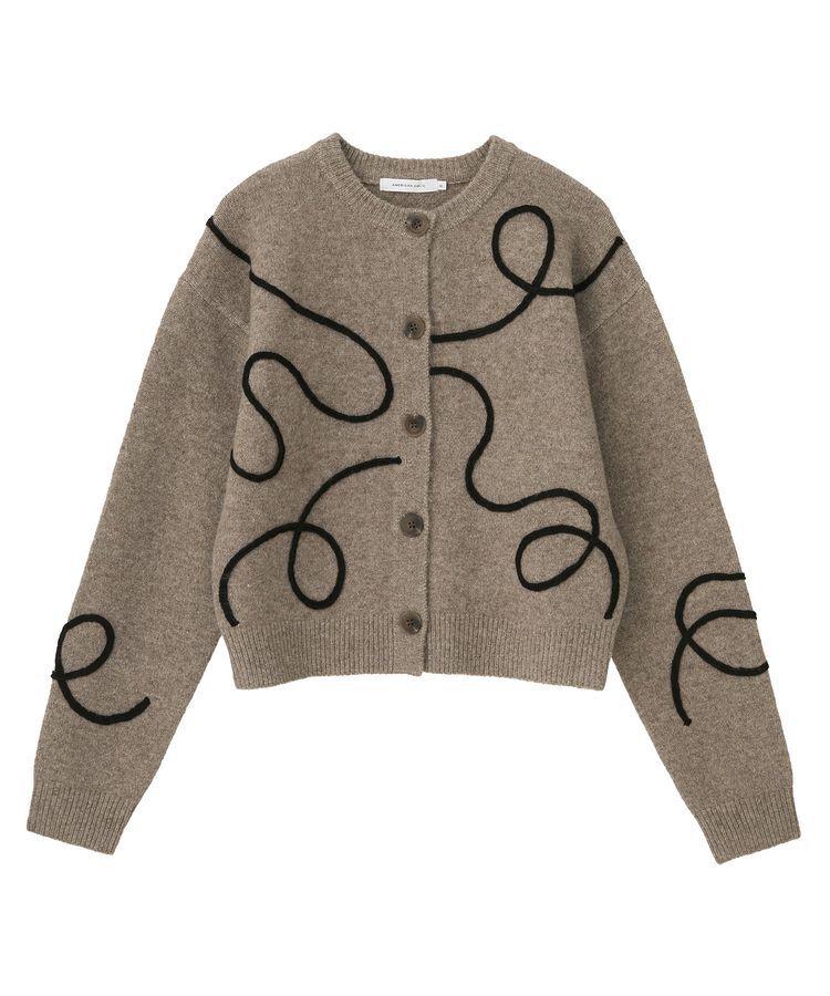 AMERICAN HOLIC「コード刺繍ショートカーディガン」|カーディガン|