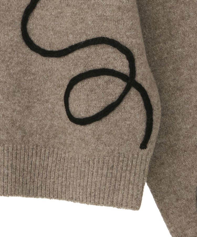 AMERICAN HOLIC「コード刺繍ショートカーディガン」|カーディガン|