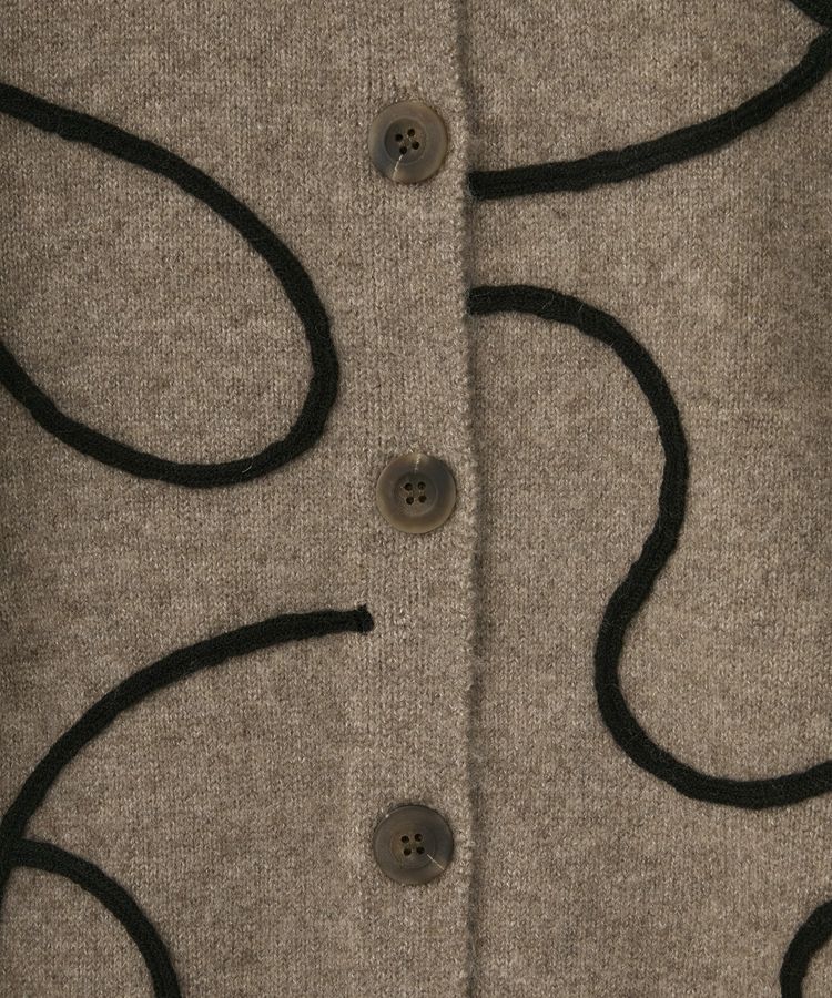 AMERICAN HOLIC「コード刺繍ショートカーディガン」|カーディガン|