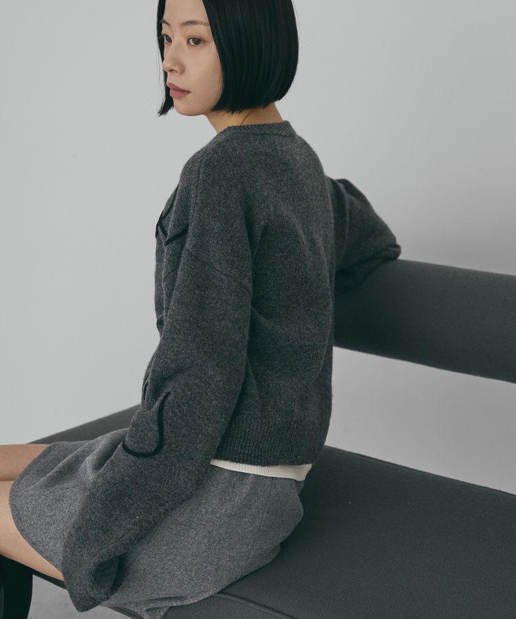 AMERICAN HOLIC「コード刺繍ショートカーディガン」|カーディガン|