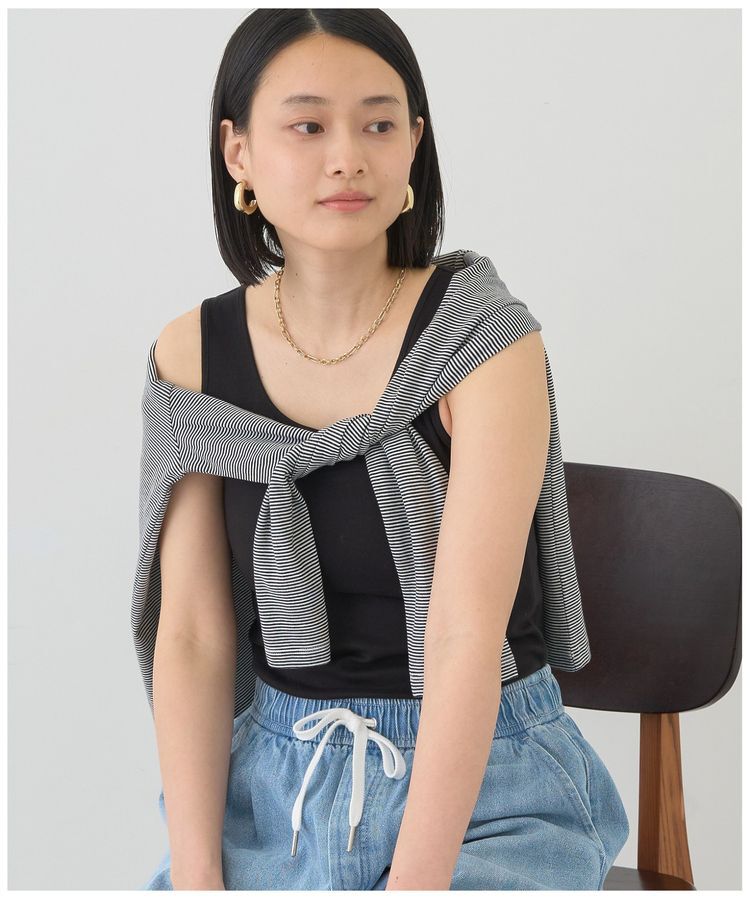 AMERICAN HOLIC「【接触冷感・UVカット】Uネックタンクトップ」|キャミソール|