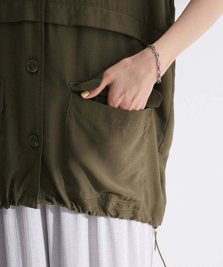 Green Parks「シアーミリタリーベスト」|ベスト・ジレ|