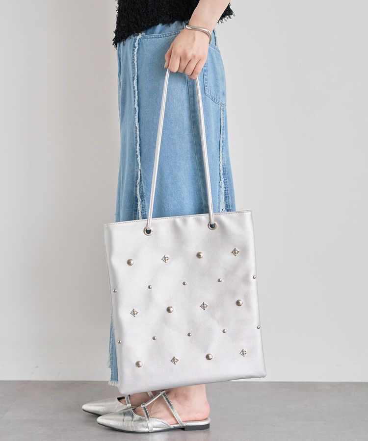 armonia「andmikka.スタッズ付A4トートバッグ」|トートバッグ|