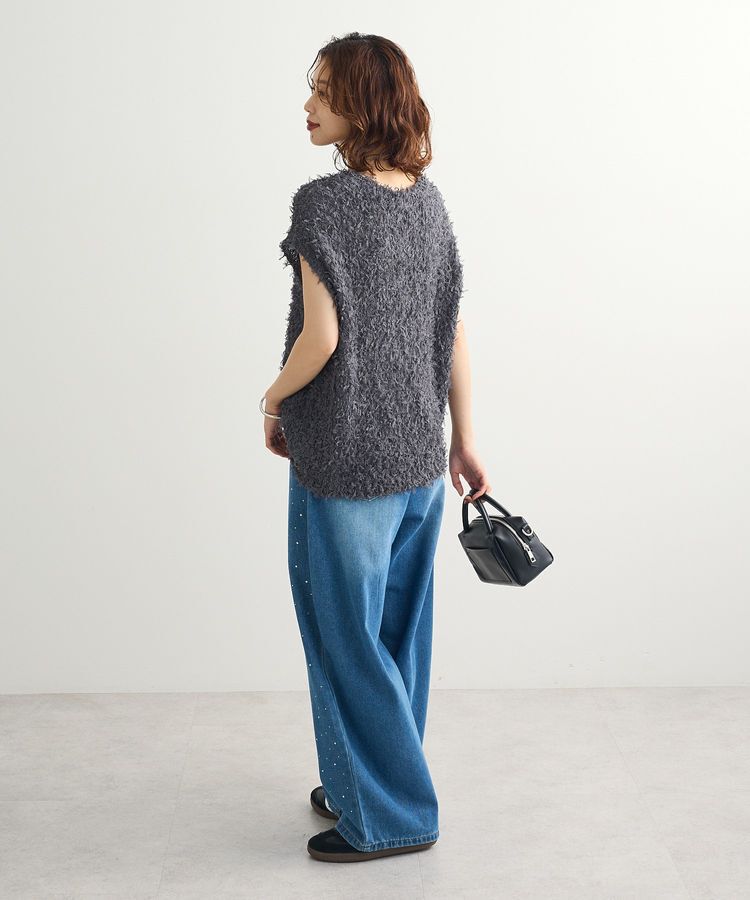 Green Parks「・swing by チュールヤーンワイドプルオーバー」|ベスト・ジレ|
