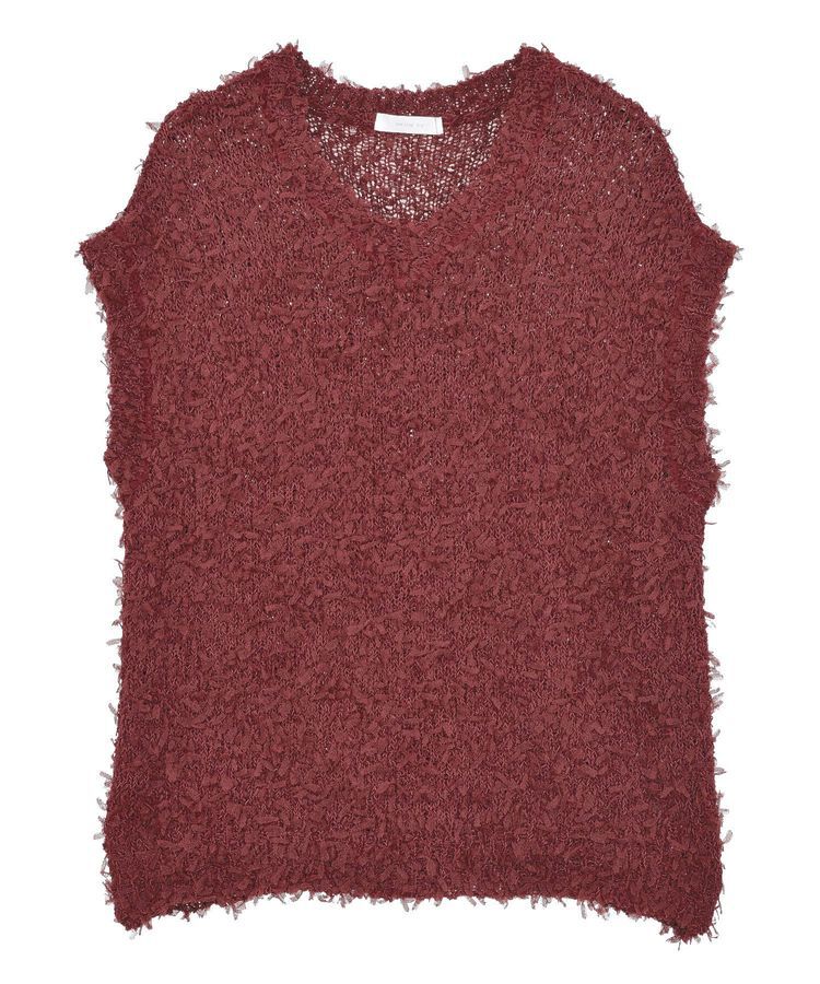 Green Parks「・swing by チュールヤーンワイドプルオーバー」|ベスト・ジレ|