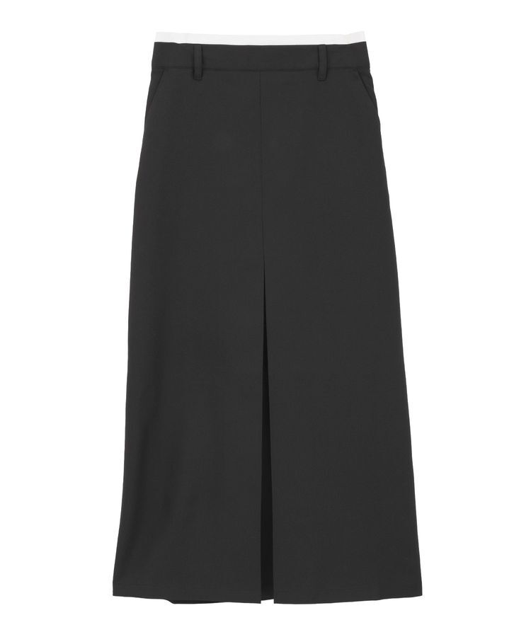 Green Parks「ウエストレイヤーボックスプリーツスカート」|タイト|