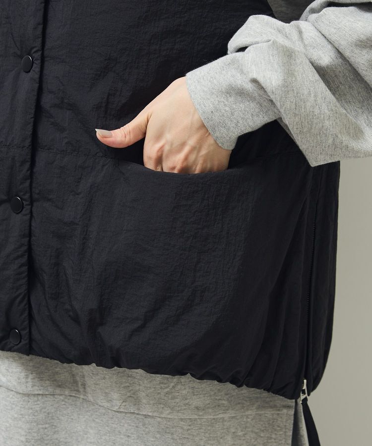 Green Parks「サイドZIP中綿コクーンベスト」|ベスト・ジレ|