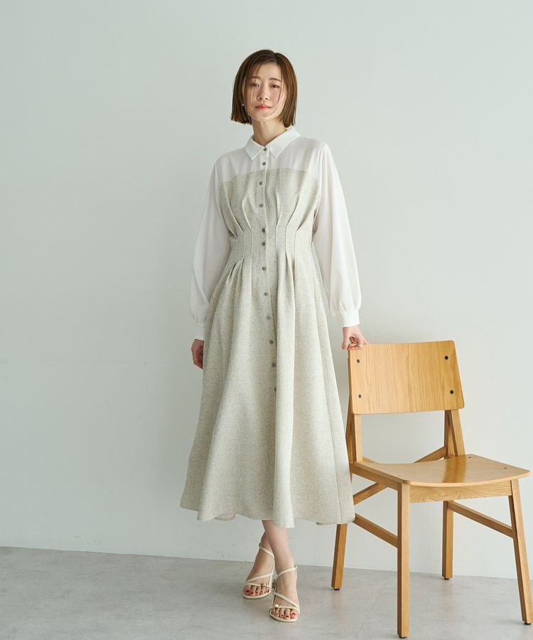 YECCA VECCA「ベアドッキングワンピース」|ワンピース|Ivory