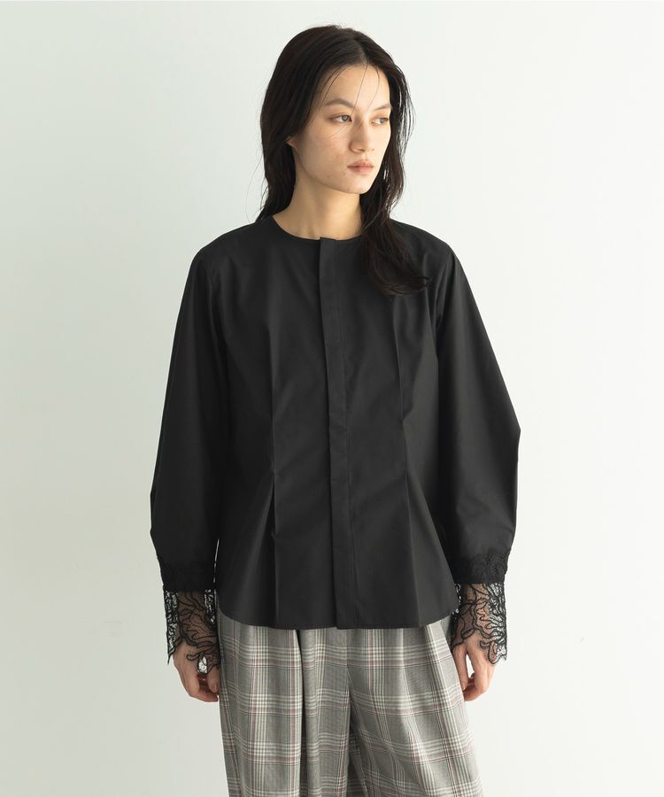 GARAGE OF GOOD CLOTHING「ムジレースカフスタックブラウス」|シャツ・ブラウス|