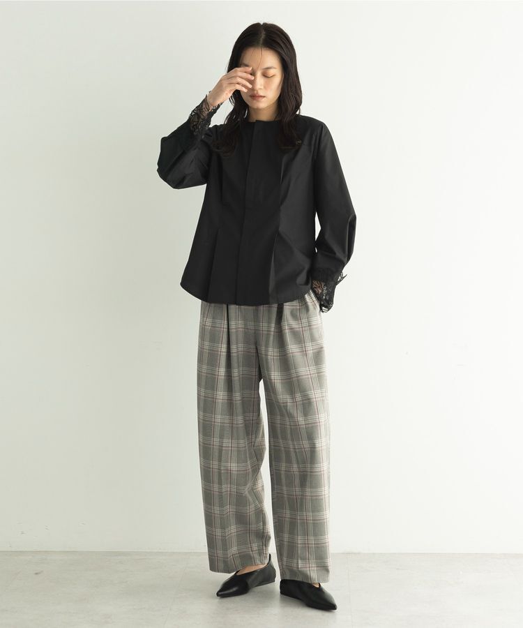 GARAGE OF GOOD CLOTHING「ムジレースカフスタックブラウス」|シャツ・ブラウス|