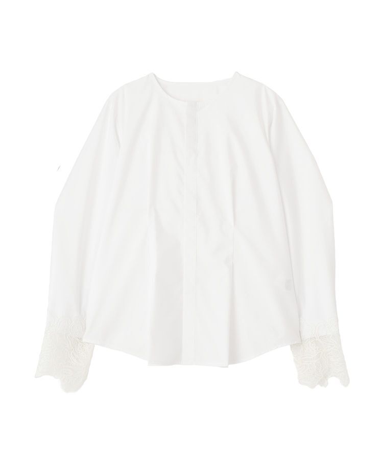 GARAGE OF GOOD CLOTHING「ムジレースカフスタックブラウス」|シャツ・ブラウス|