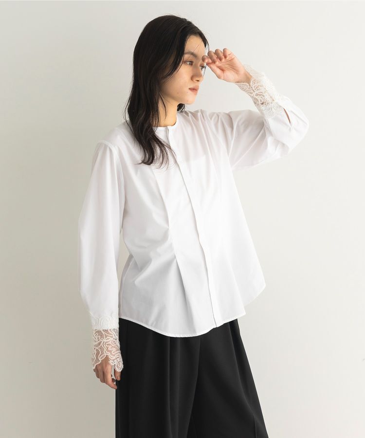 GARAGE OF GOOD CLOTHING「ムジレースカフスタックブラウス」|シャツ・ブラウス|