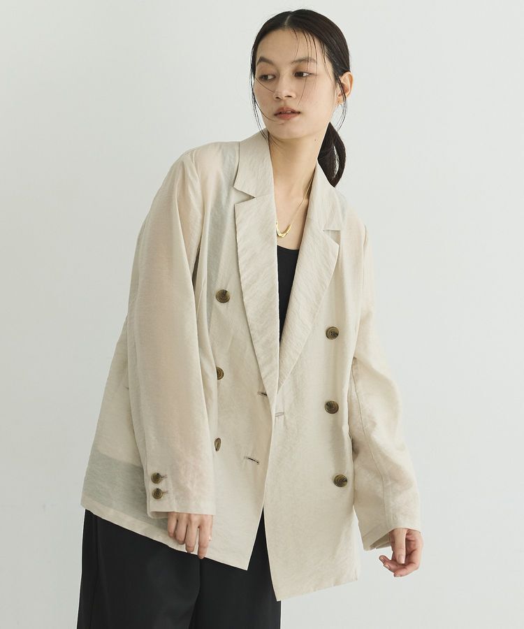 GARAGE OF GOOD CLOTHING「【日本製】シアーダブルブレストテーラードジャケット」|テーラードジャケット|