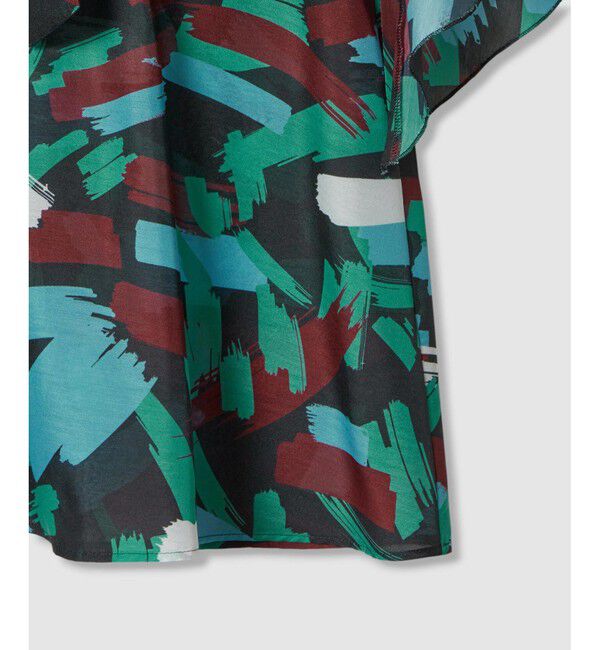 LOULOU WILLOUGHBY「【LOULOU WILLOUGHBY】ブラッシュプリントブラウス」|シャツ・ブラウス|