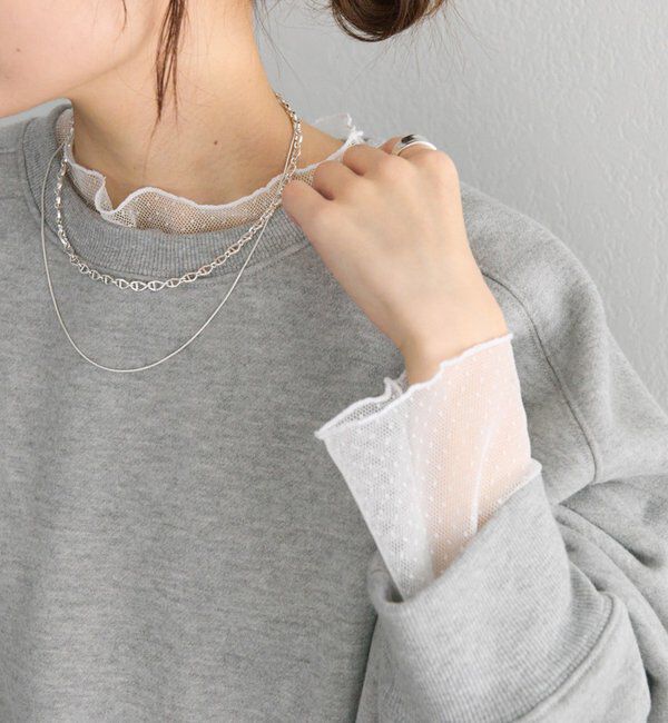  「【リバイバル】ドットチュールドッキングレイヤードカットソー」|Tシャツ・カットソー|オフホワイト