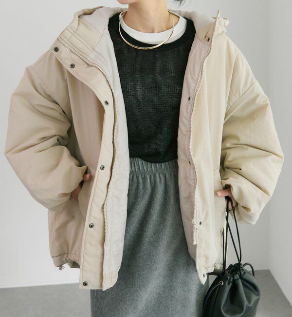  「【WEB限定】中わたモンスターパーカー」|テーラードジャケット|ベージュ