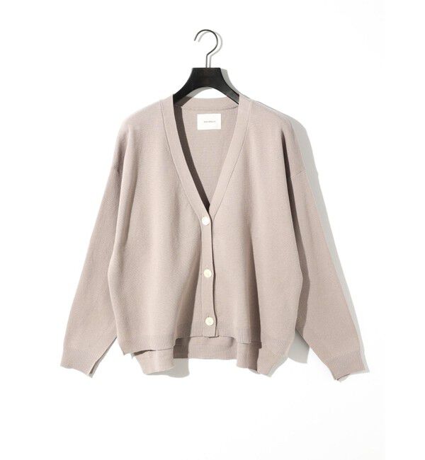 MIDIUMISOLID「MIDIUMISOLID for Ladies スリットスリーブニットカーディガン」|カーディガン|ベージュ