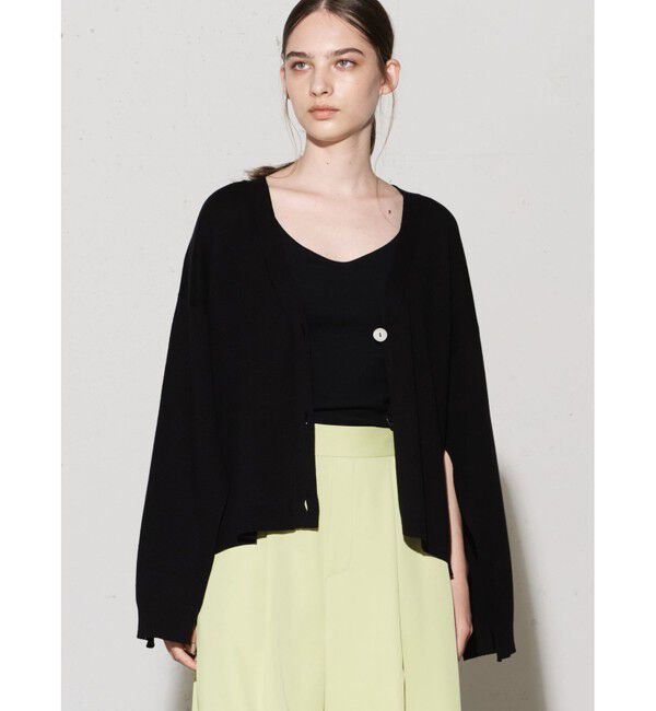 MIDIUMISOLID「MIDIUMISOLID for Ladies スリットスリーブニットカーディガン」|カーディガン|