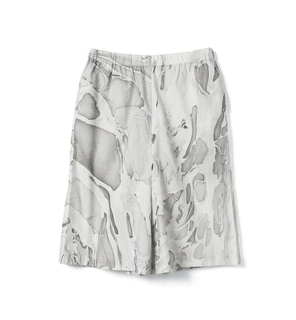 mizuiro ind「mizuiro ind マーブルプリントキュロットパンツ」|その他|