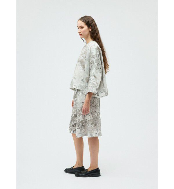 mizuiro ind「mizuiro ind マーブルプリントキュロットパンツ」|その他|