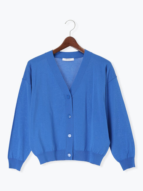 Te chichi「【接触冷感/UVカット/抗菌防臭】14G綿ポリVネックカーディガン」|カーディガン|